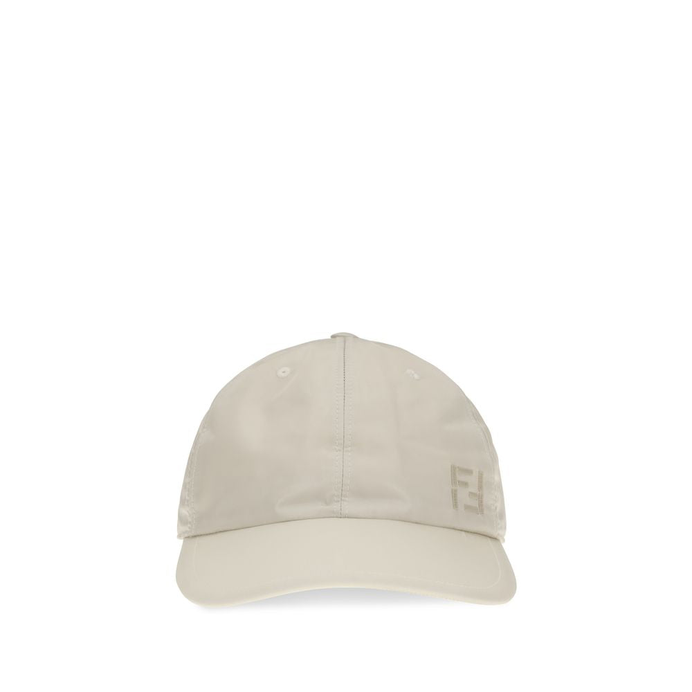 Fendi Beige Nylon Cap (Baseball Hat) Fendi