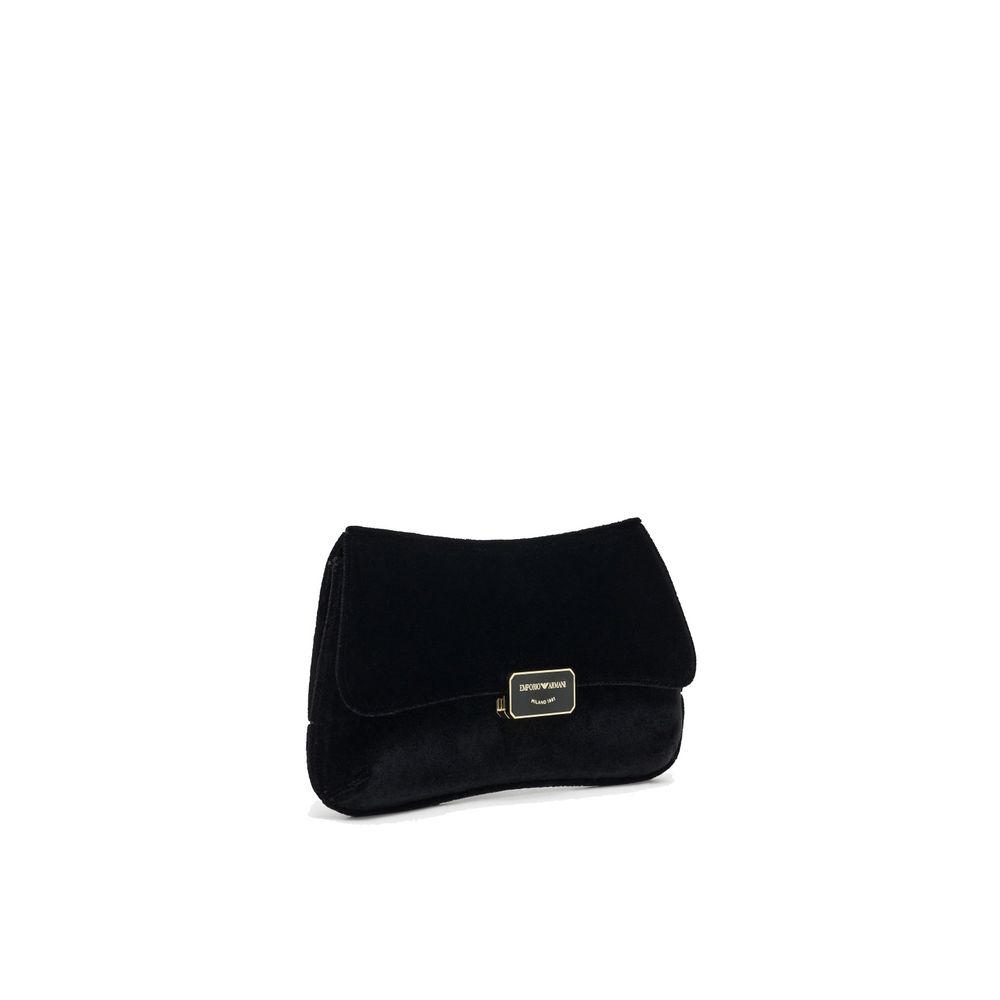 Emporio Armani Black Polyester Clutch Bag Emporio Armani