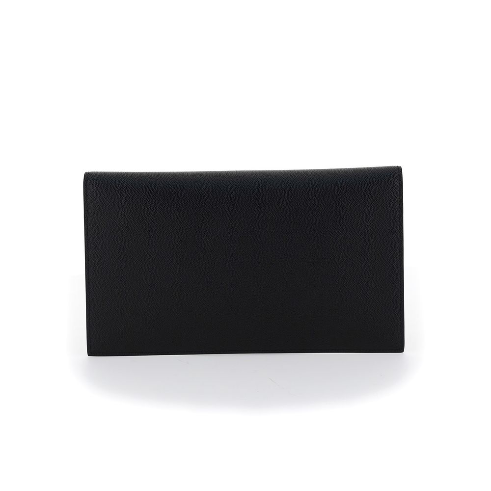 Saint Laurent Black Calf Leather Bos Taurus Wallet Saint Laurent