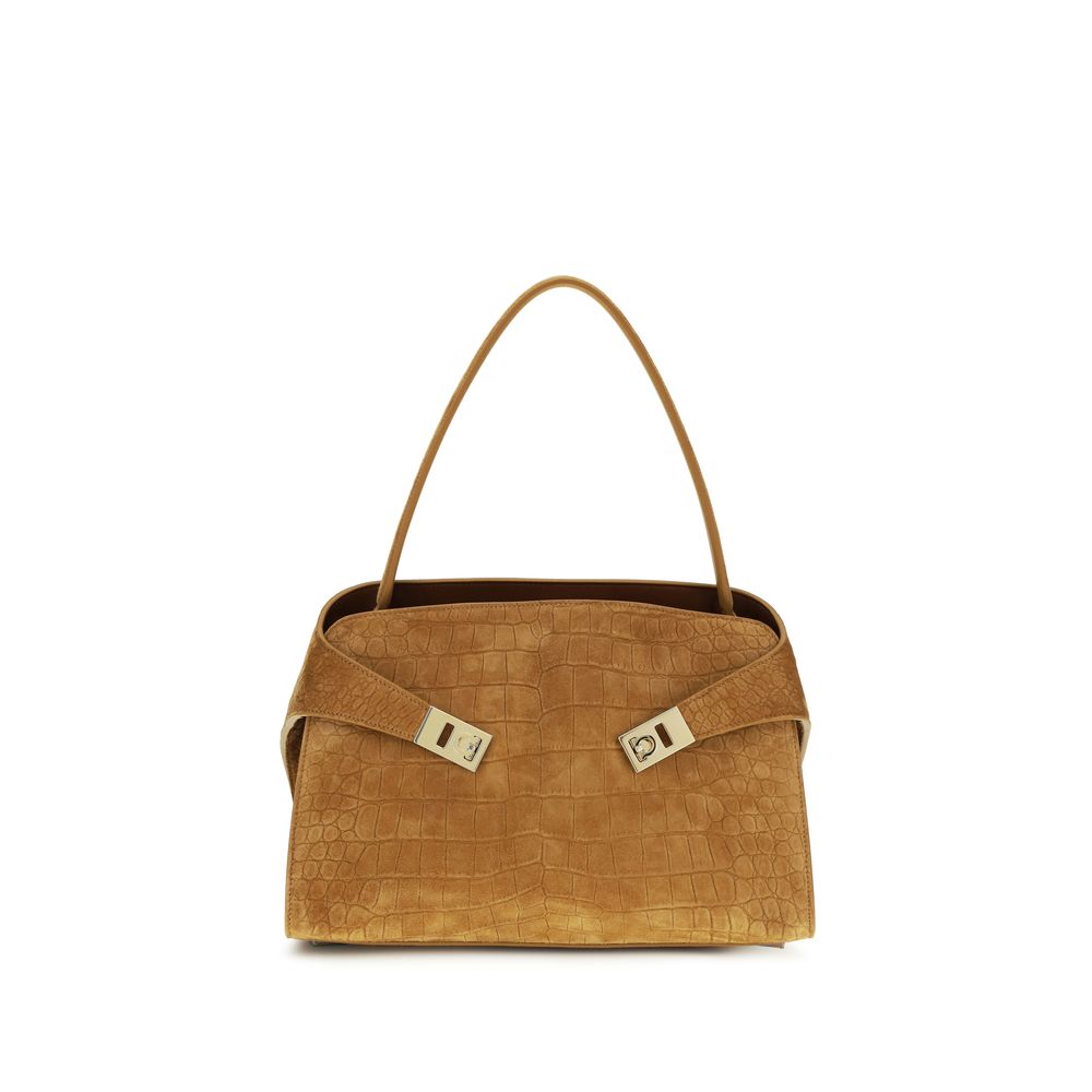 Ferragamo Beige Goatskin Shoulder Bag Ferragamo