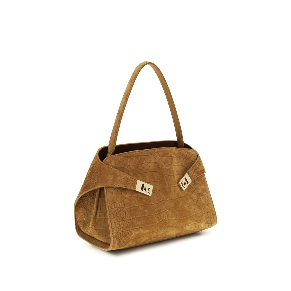Ferragamo Beige Goatskin Shoulder Bag Ferragamo