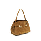 Ferragamo Beige Goatskin Shoulder Bag Ferragamo
