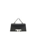 Alexander McQueen Black Calf Leather Bos Taurus Shoulder Bag Alexander McQueen