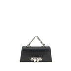 Alexander McQueen Black Calf Leather Bos Taurus Shoulder Bag Alexander McQueen