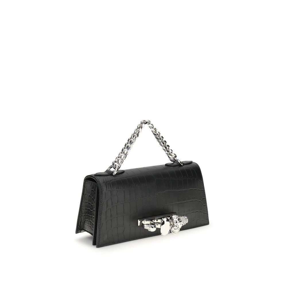 Alexander McQueen Black Calf Leather Bos Taurus Shoulder Bag Alexander McQueen