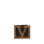 Valentino Garavani Black Calf Leather Bos Taurus Wallet Valentino Garavani