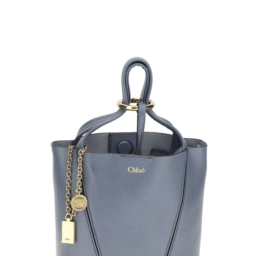 Chloé Blue Calf Leather Bos Taurus Shoulder Bag Chloé