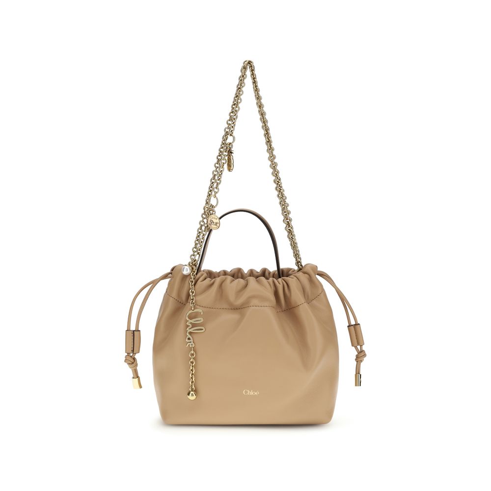 Chloé Beige Lamb Ovis Aries Aries Shoulder Bag Chloé