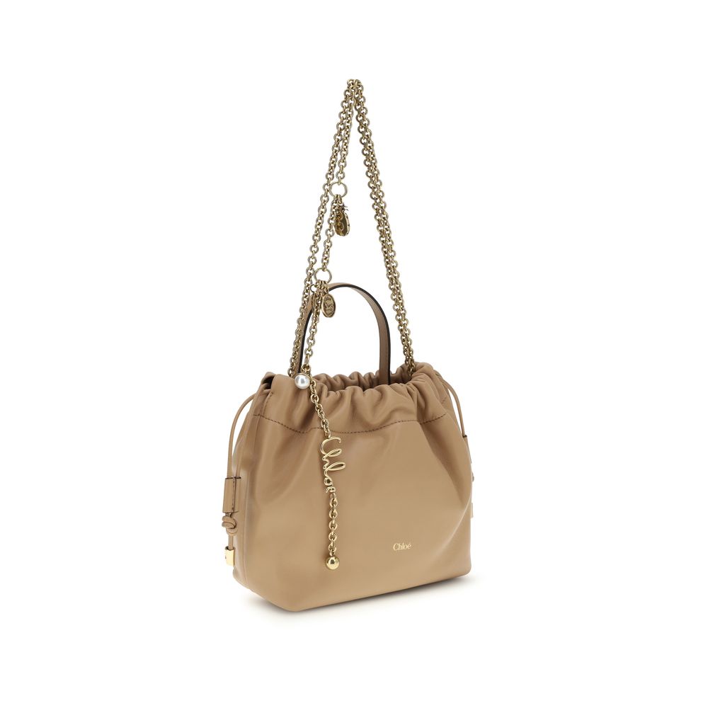 Chloé Beige Lamb Ovis Aries Aries Shoulder Bag Chloé