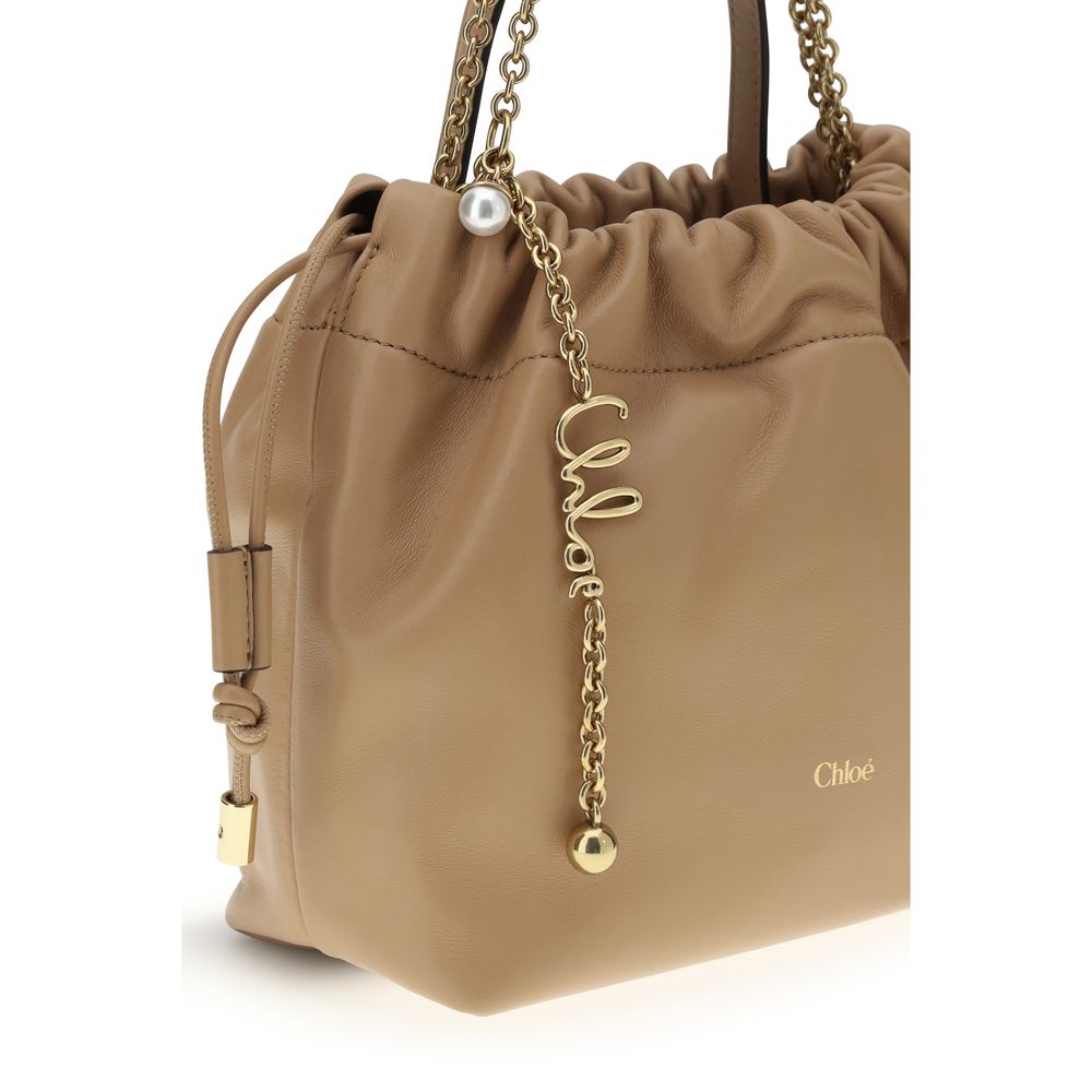 Chloé Beige Lamb Ovis Aries Aries Shoulder Bag Chloé