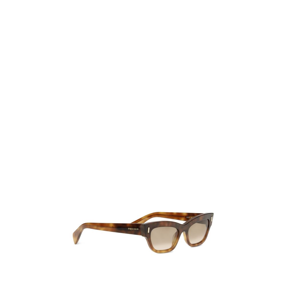 Alexander McQueen Brown Acetate Sunglasses Alexander McQueen