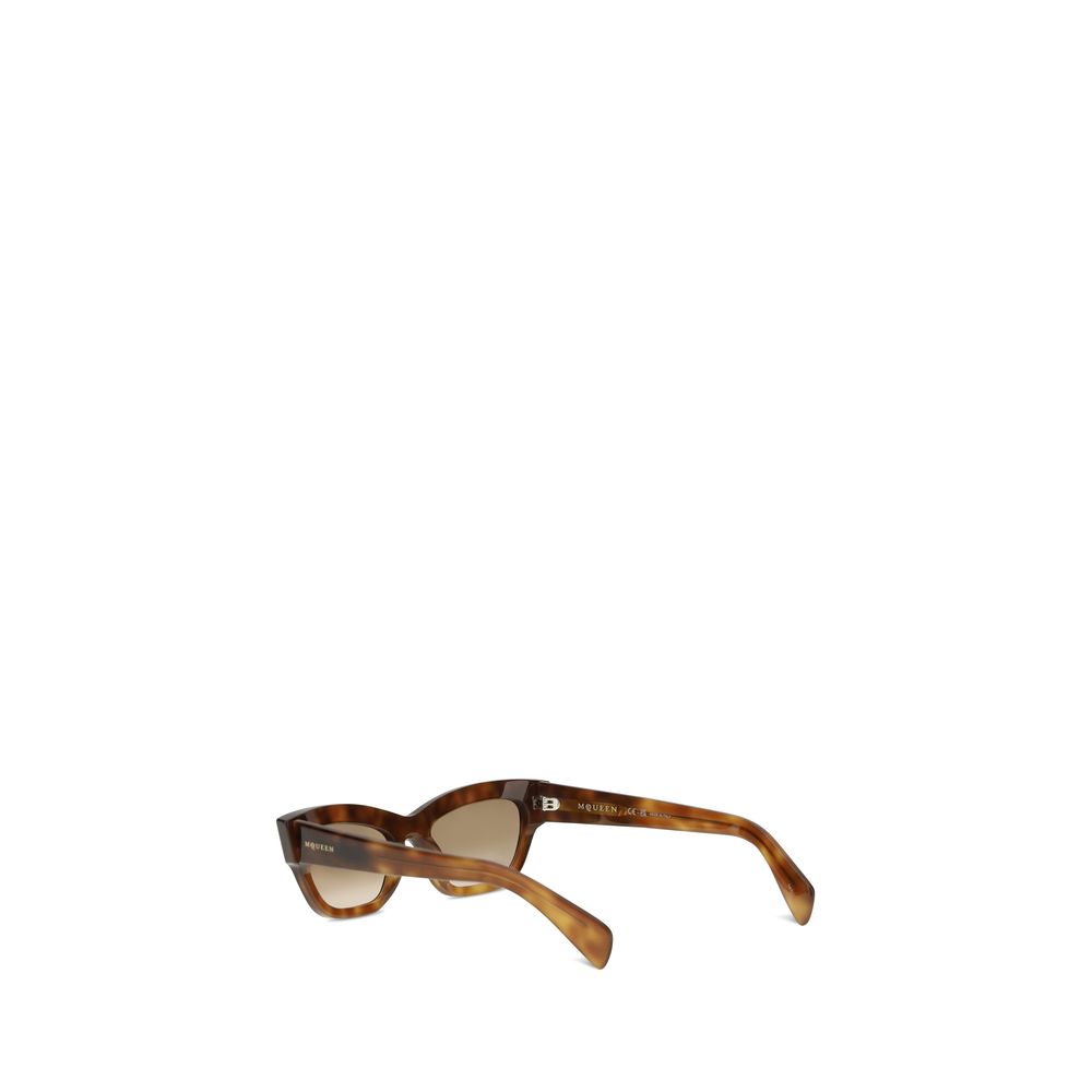 Alexander McQueen Brown Acetate Sunglasses Alexander McQueen
