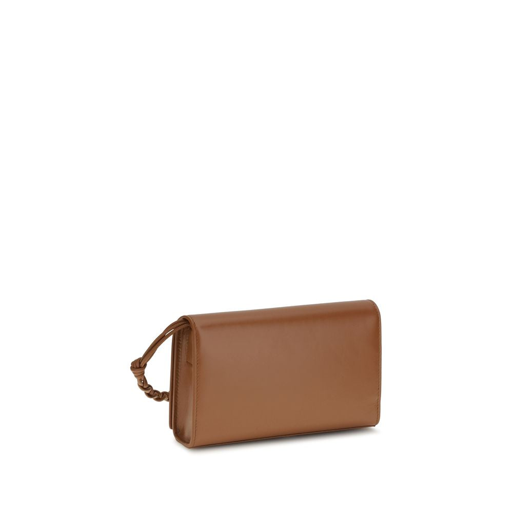 Jil Sander Brown Calf Leather Bos Taurus Wallet Jil Sander