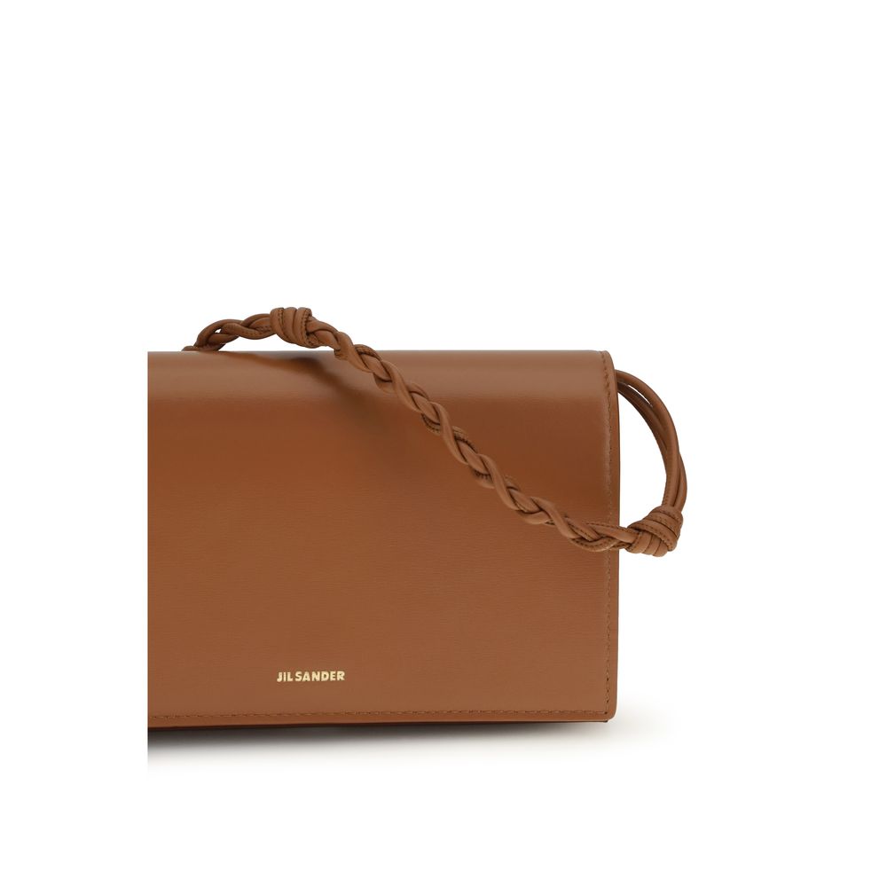 Jil Sander Brown Calf Leather Bos Taurus Wallet Jil Sander