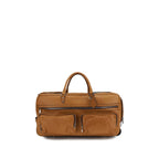 Brunello Cucinelli Brown Calf Leather Bos Taurus Luggage And Travel Brunello Cucinelli