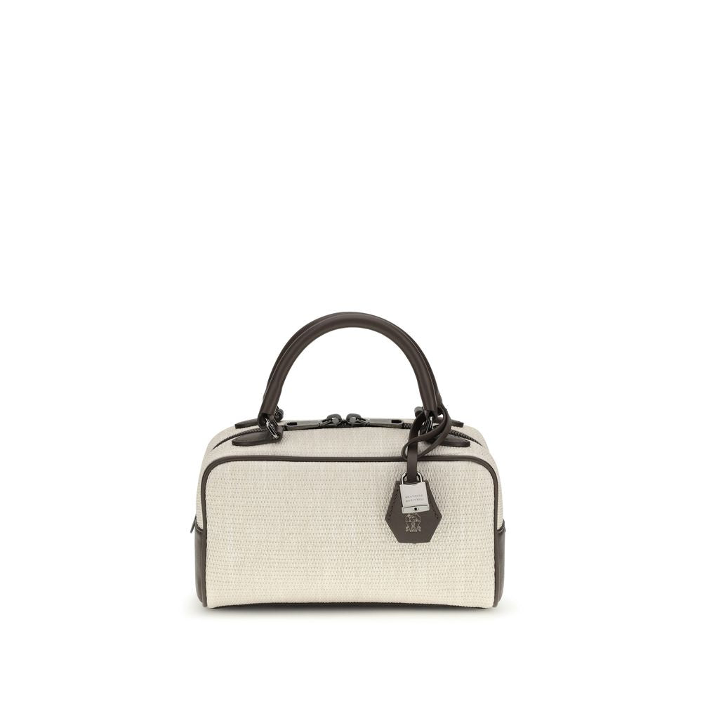 Brunello Cucinelli Gray Polyamide Shoulder Bag Brunello Cucinelli