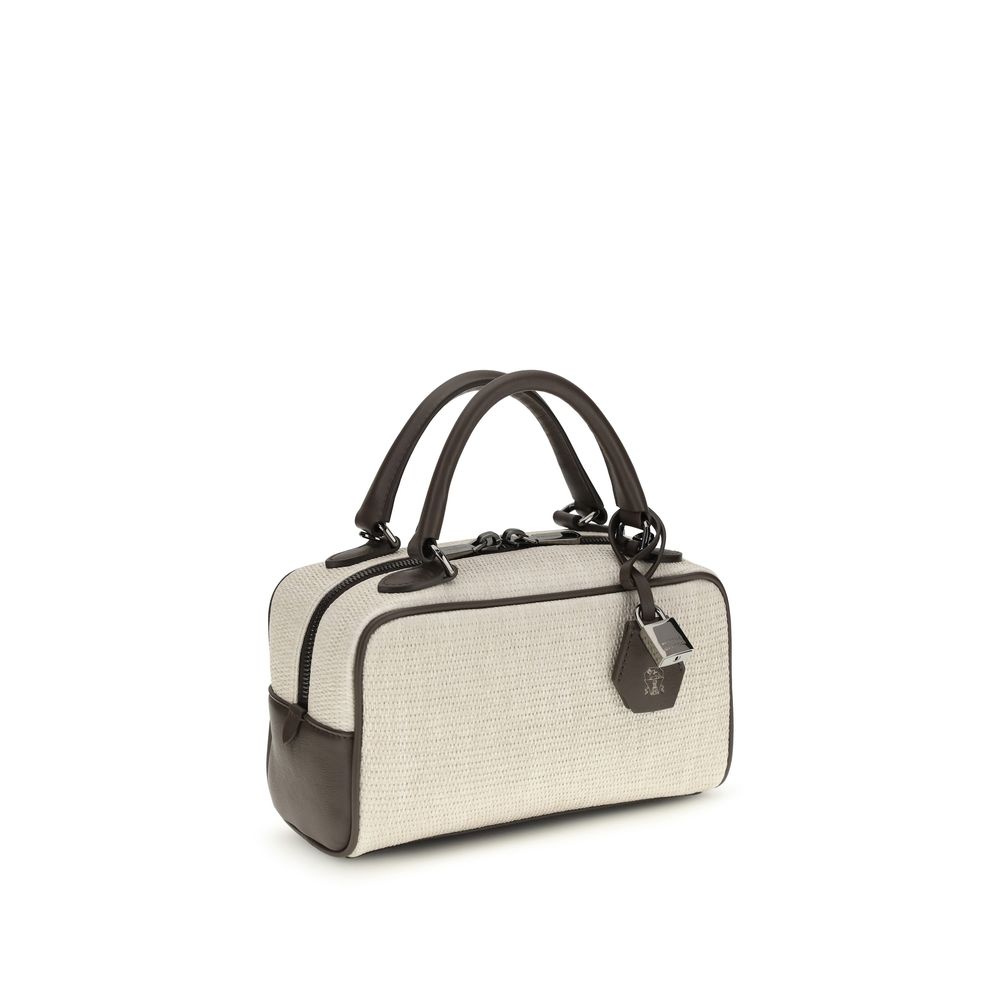 Brunello Cucinelli Gray Polyamide Shoulder Bag Brunello Cucinelli