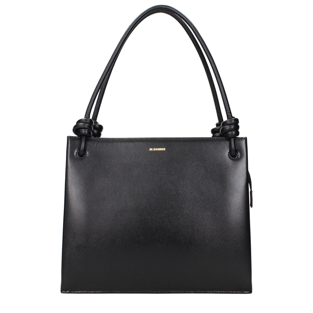 Jil Sander Black Leather Handbag Jil Sander