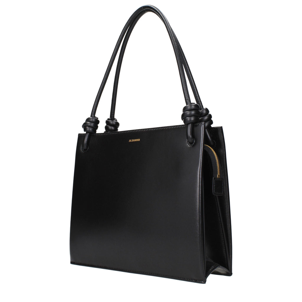 Jil Sander Black Leather Handbag Jil Sander