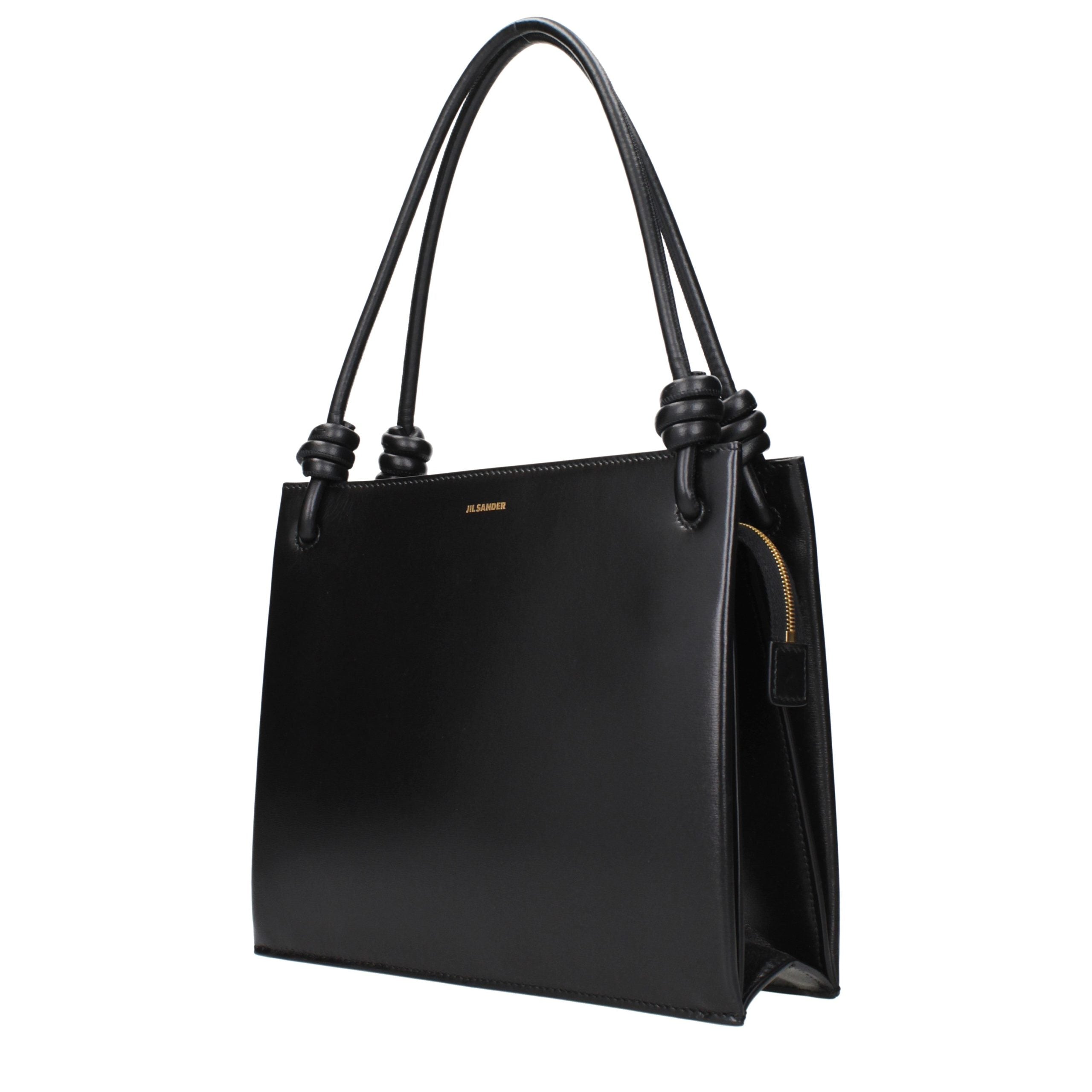 Jil Sander Black Leather Handbag Jil Sander