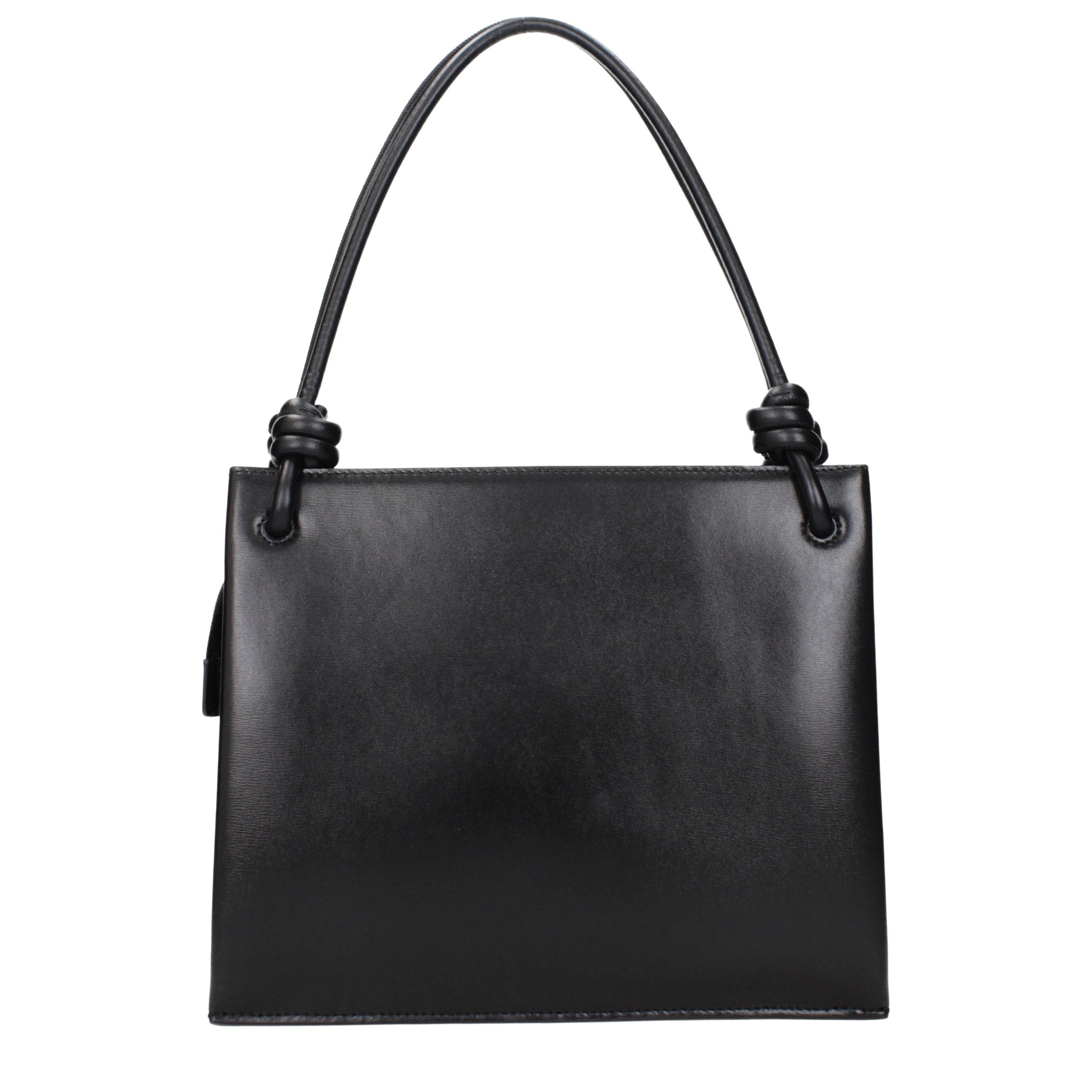 Jil Sander Black Leather Handbag Jil Sander