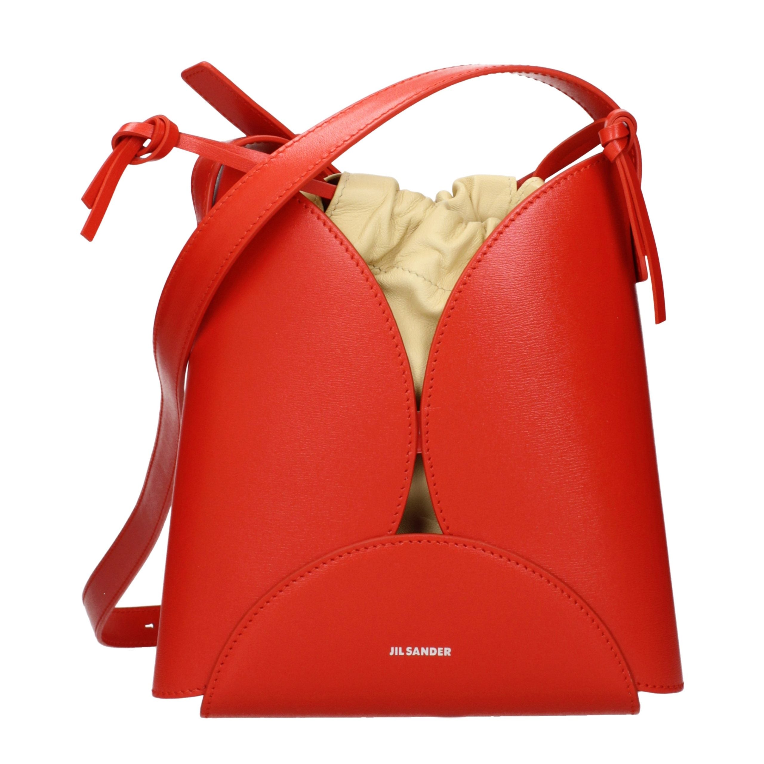 Jil Sander crossbodytas in rood Jil Sander