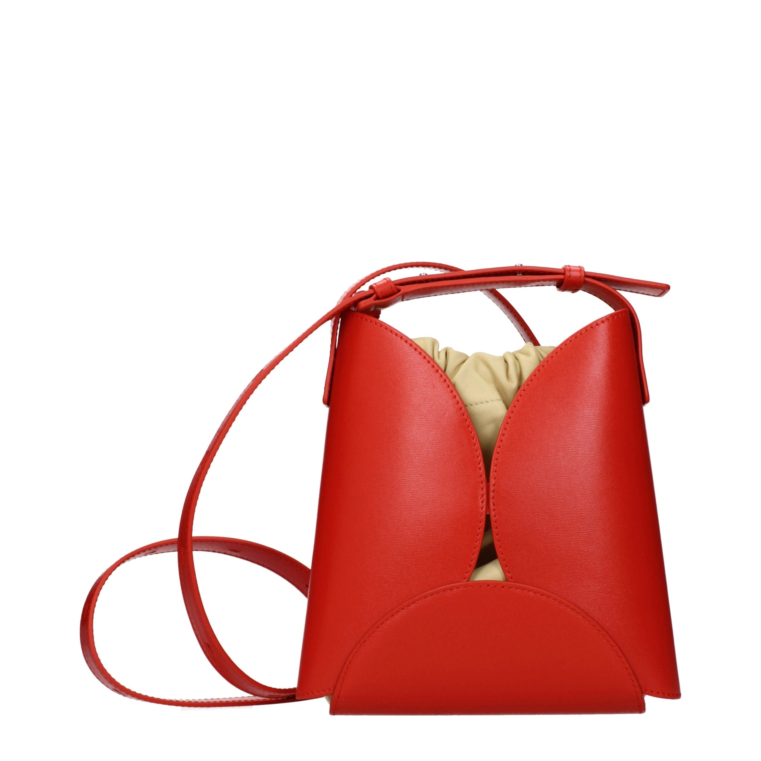 Jil Sander crossbodytas in rood Jil Sander