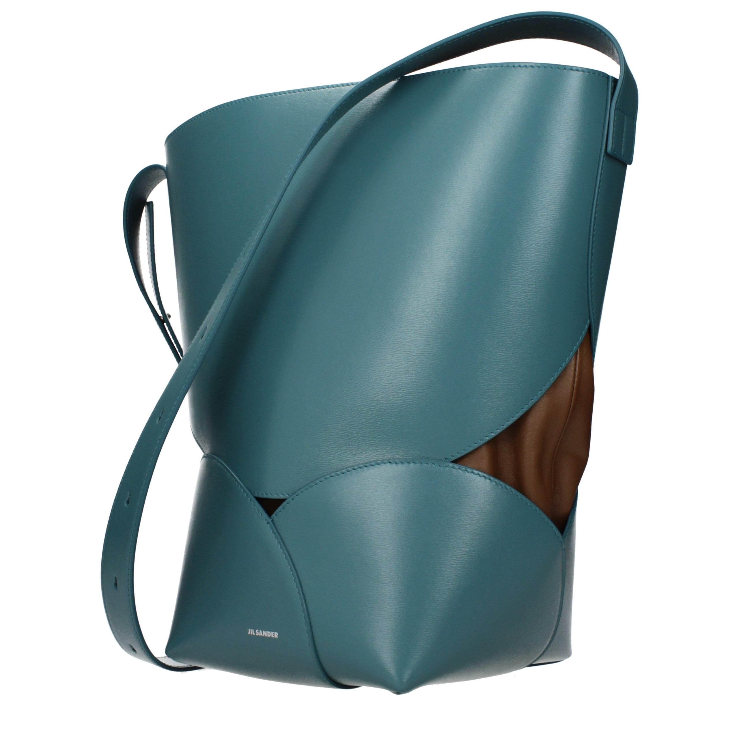 Jil Sander crossbodytas in blauw Jil Sander