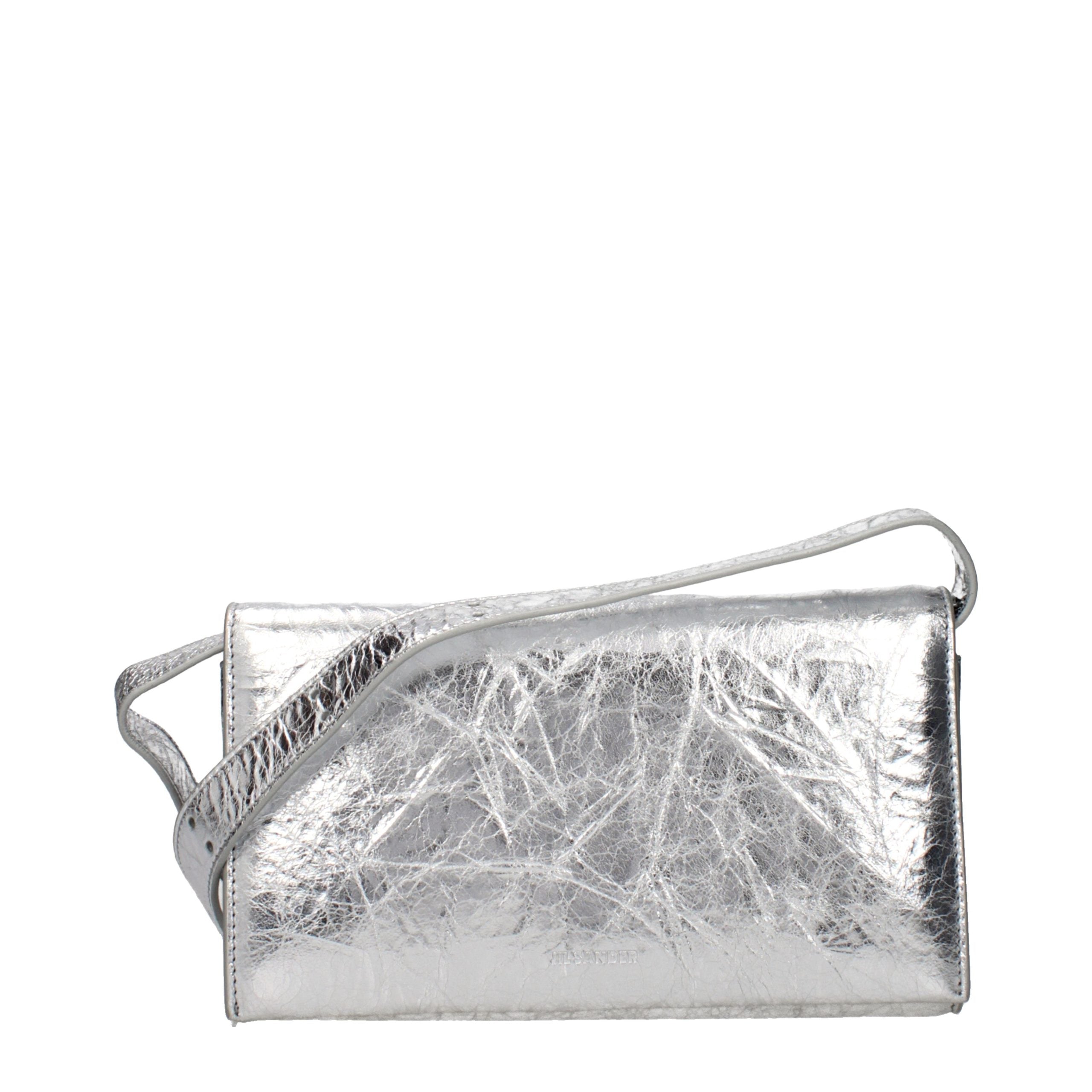 Jil Sander crossbodytas in zilver Jil Sander
