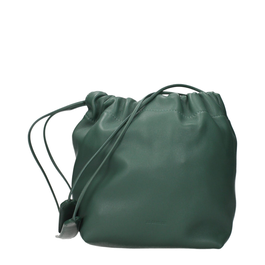 Jil Sander schoudertas in groen Jil Sander