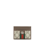 Gucci Brown Fabric Cardholder Gucci