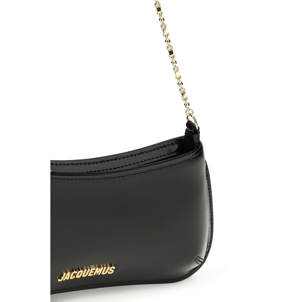 Jacquemus Black Calf Leather Bos Taurus Shoulder Bag Jacquemus
