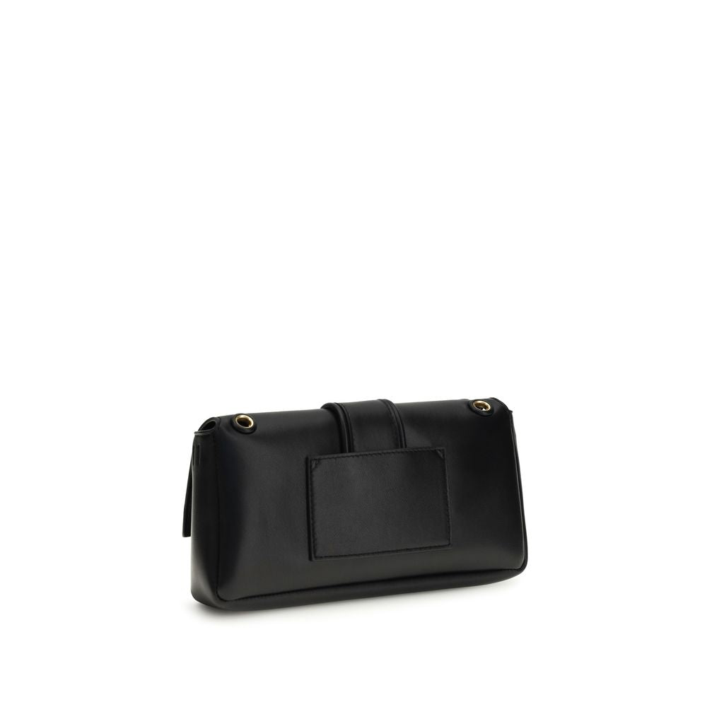 Jacquemus Black Calf Leather Bos Taurus Shoulder Bag Jacquemus