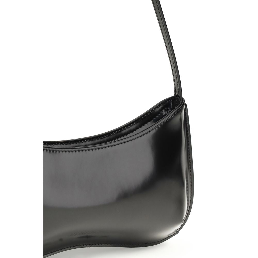 Jacquemus Black Calf Leather Bos Taurus Shoulder Bag Jacquemus