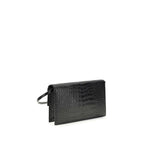Tom Ford Black Calf Leather Bos Taurus Shoulder Bag Tom Ford
