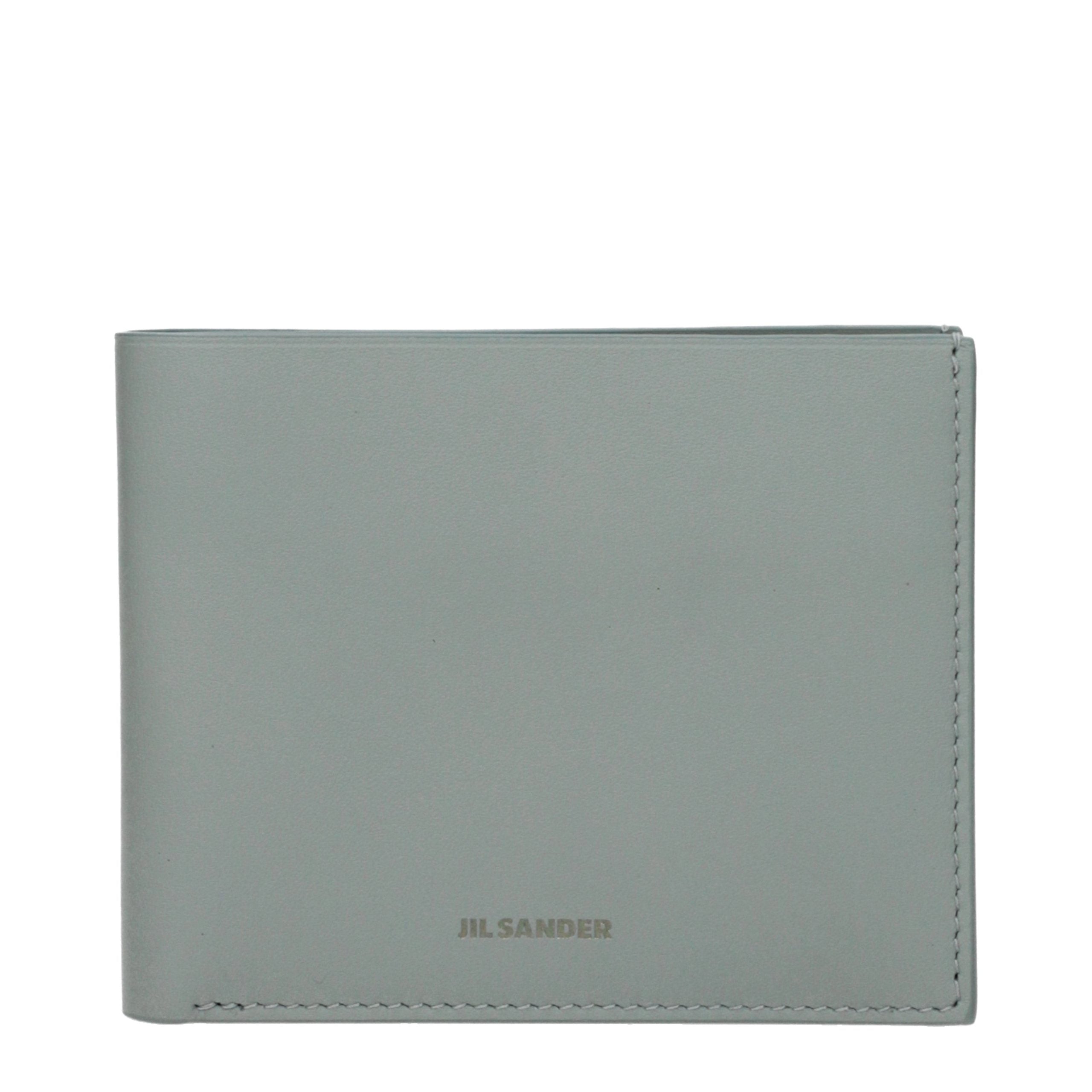 Jil Sander Green Leather Wallet Jil Sander
