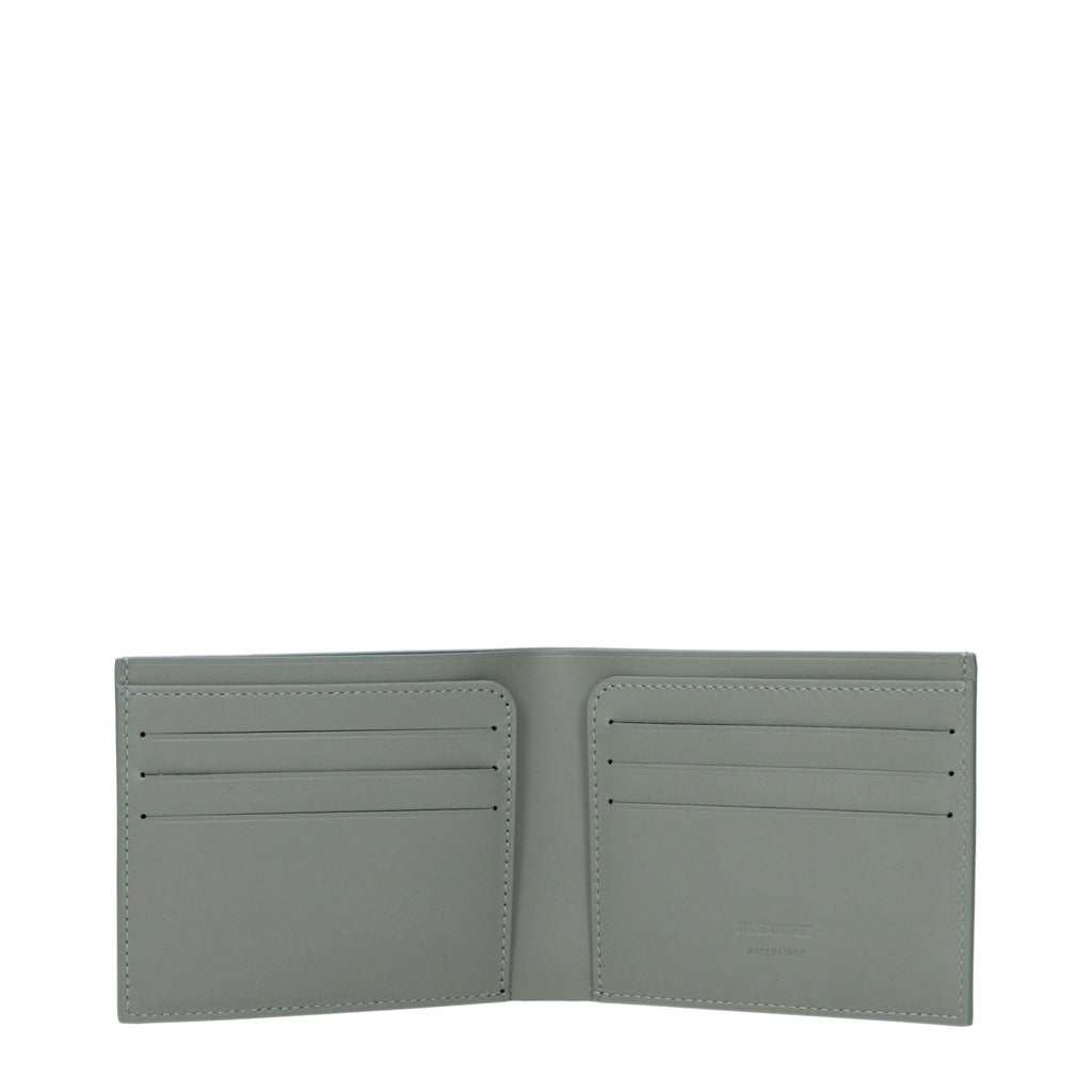 Jil Sander Green Leather Wallet Jil Sander
