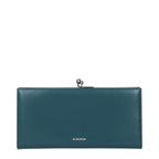 Jil Sander Blue Leather Wallet Jil Sander