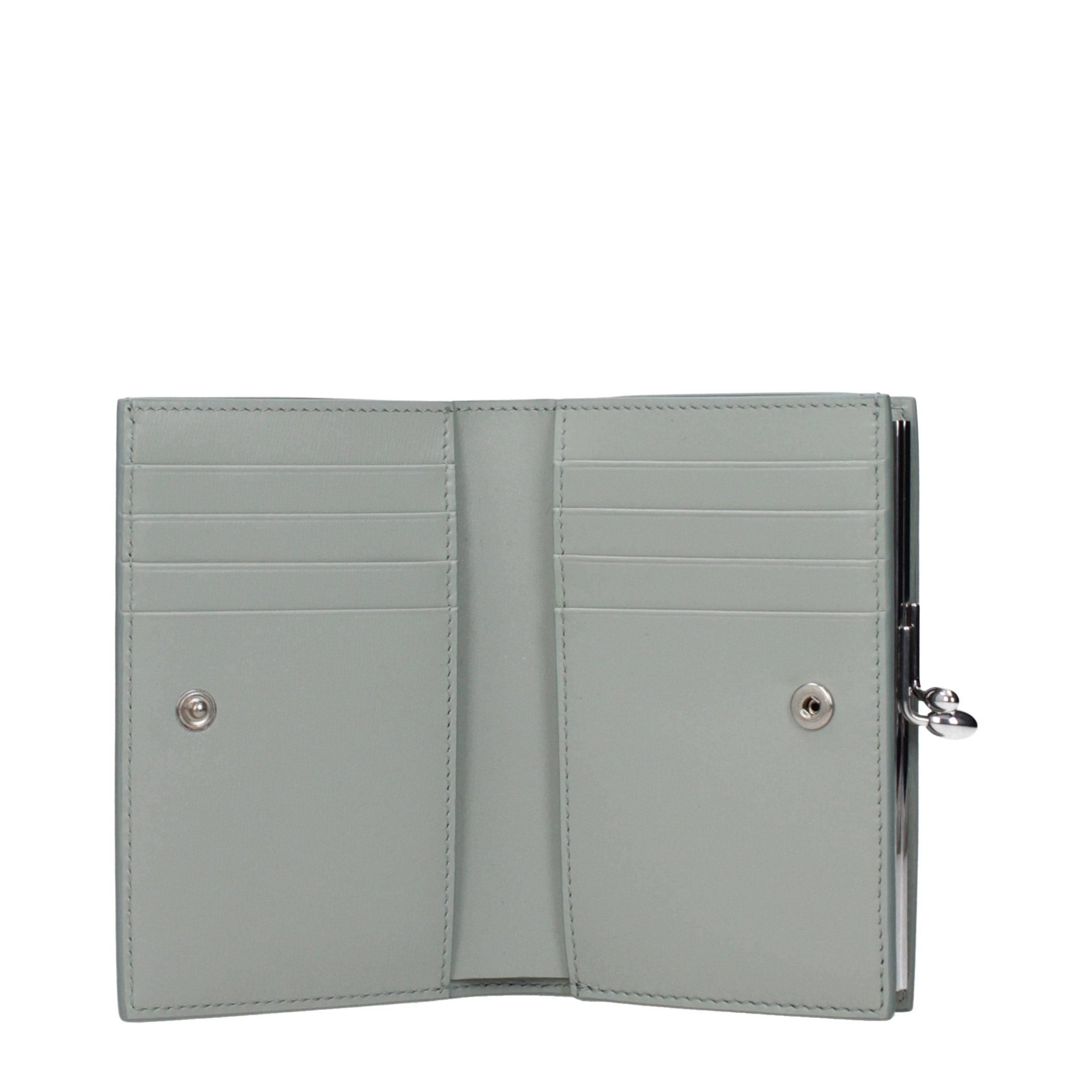 Jil Sander Green Leather Wallet Jil Sander