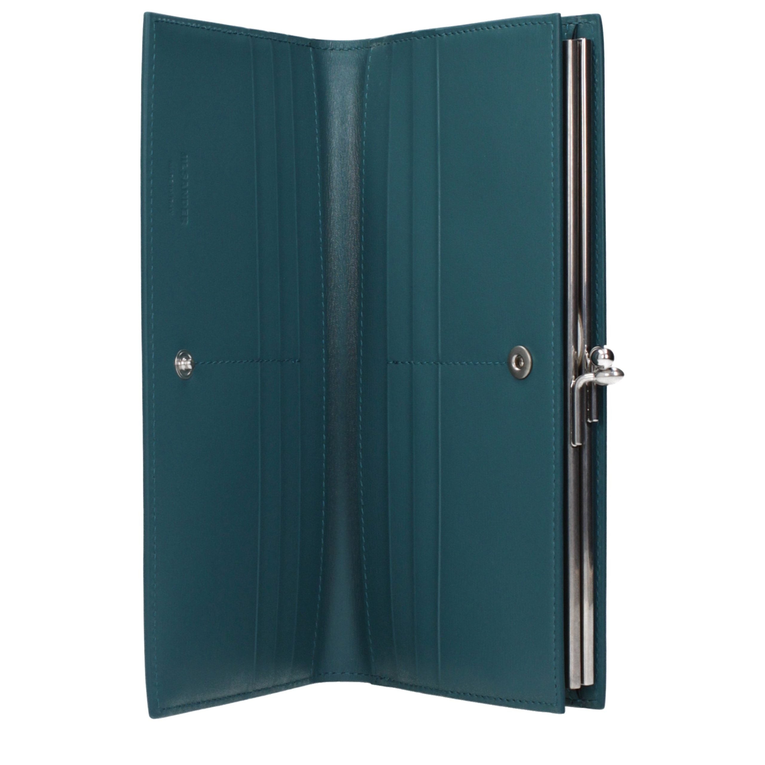 Jil Sander Blue Leather Wallet Jil Sander