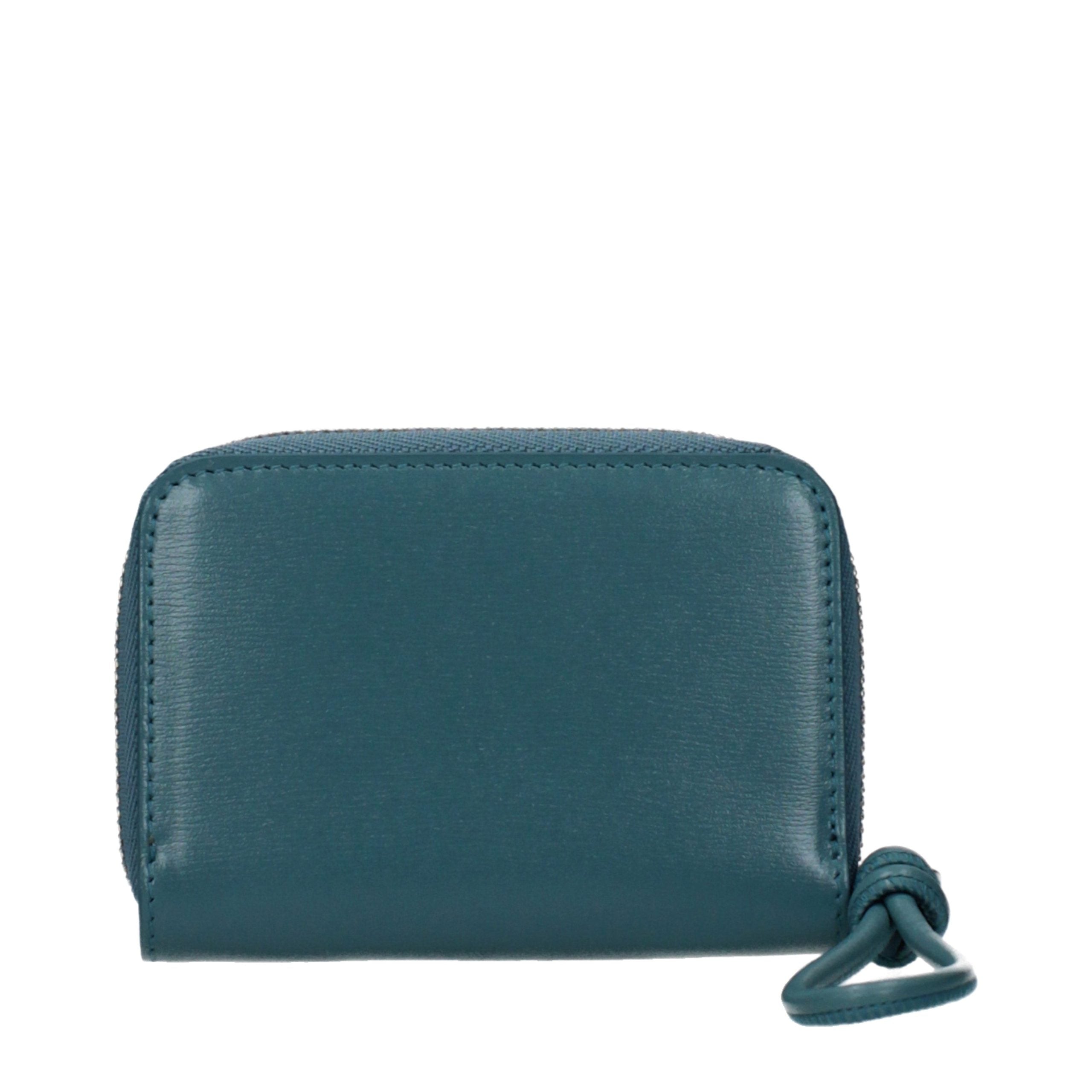 Jil Sander Blue Leather Wallet Jil Sander