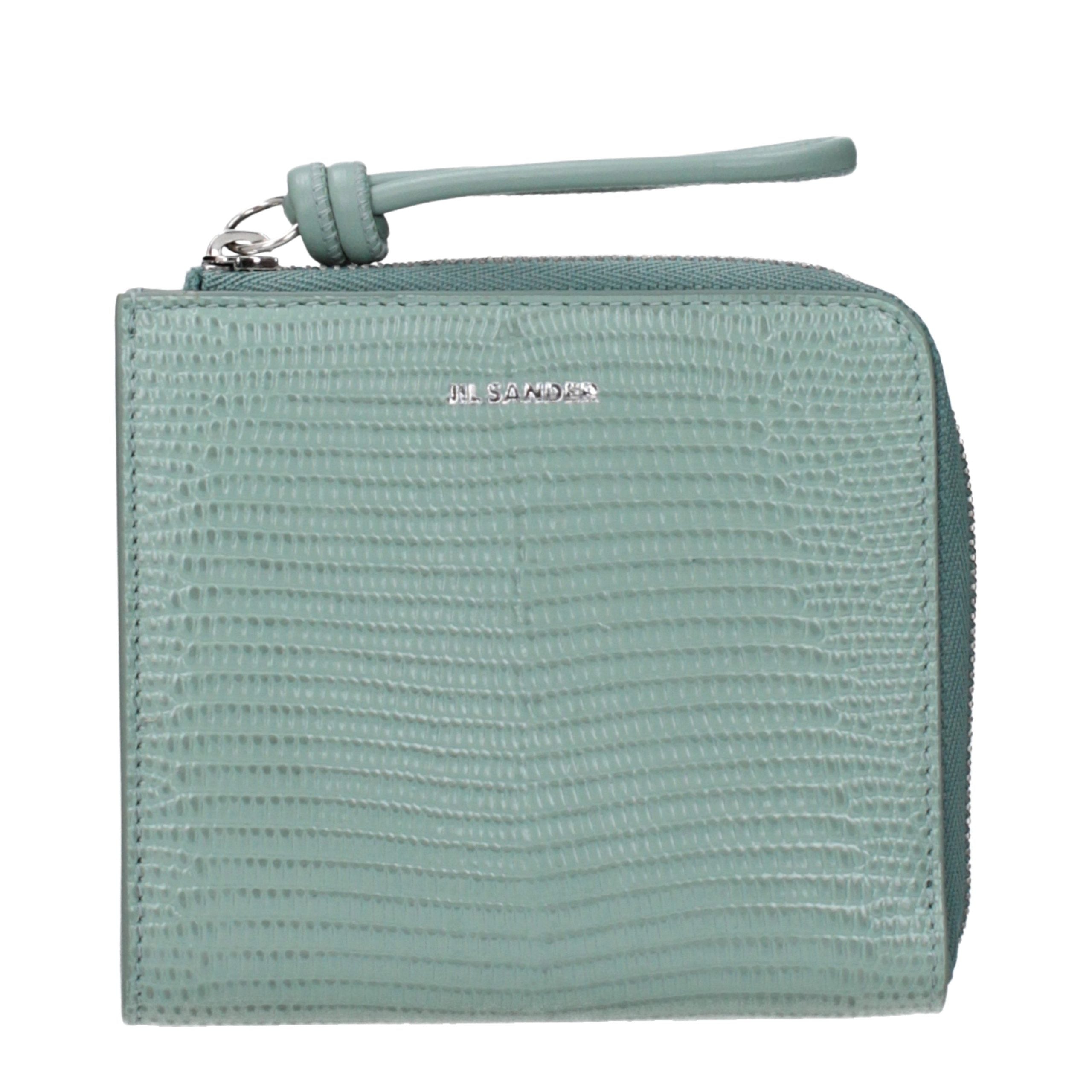 Jil Sander Green Leather Wallet Jil Sander