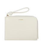 Jil Sander Beige Leather Wallet Jil Sander