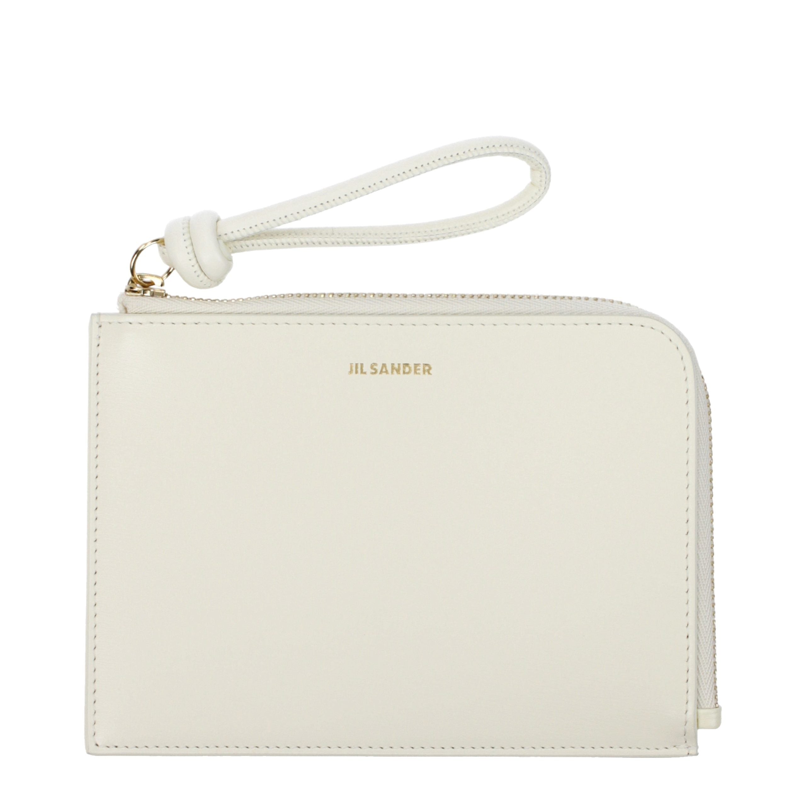 Jil Sander Beige Leather Wallet Jil Sander