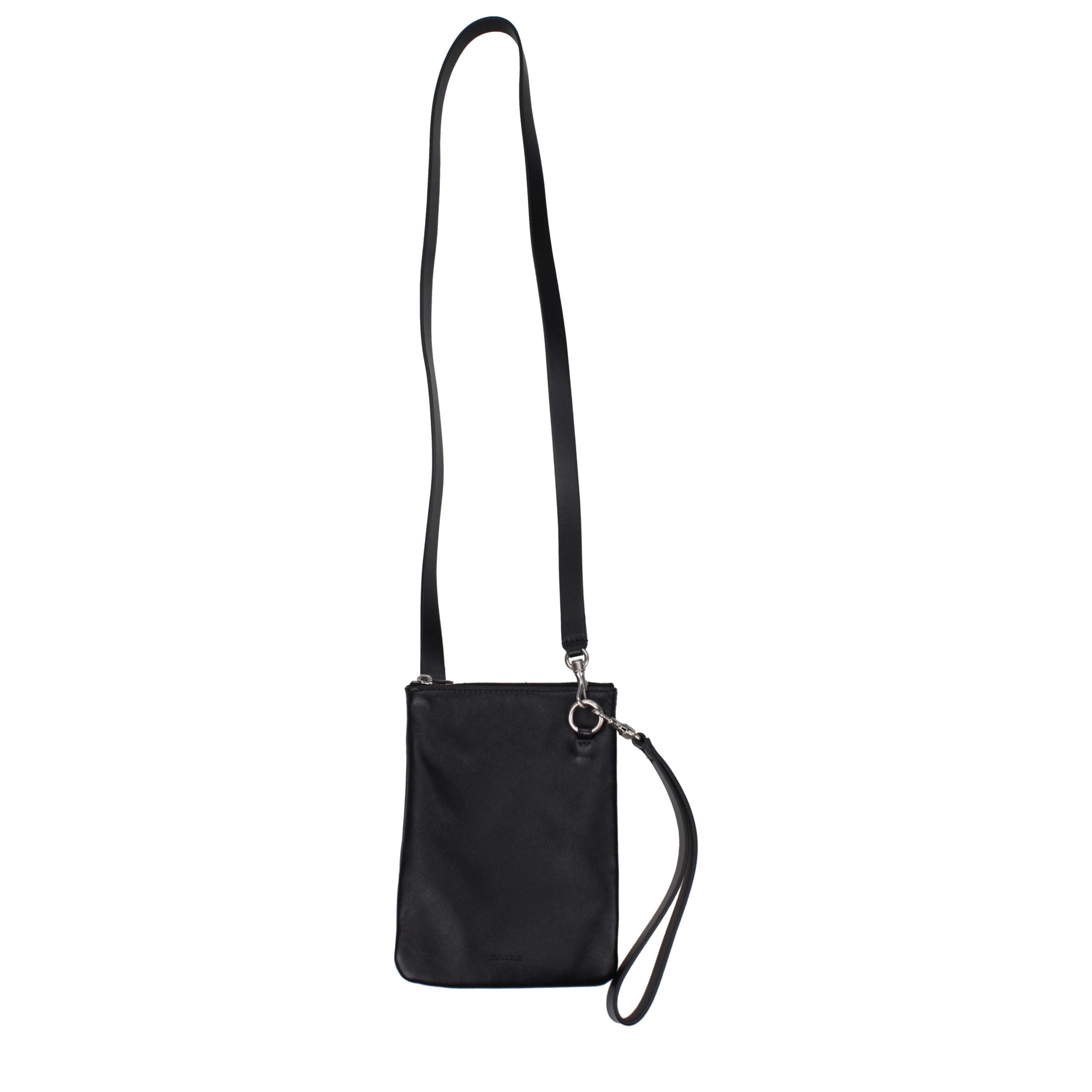 Jil Sander Black Leather Crossbody Bag Jil Sander