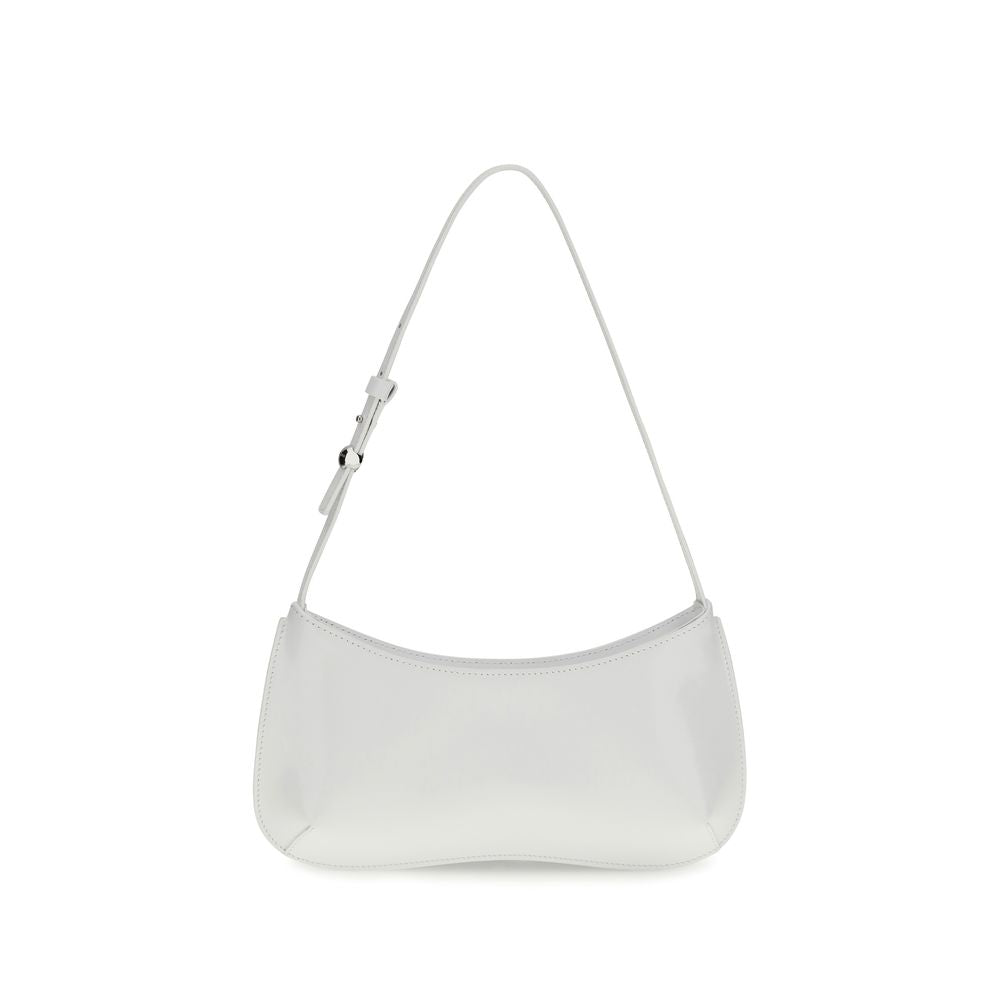 Jacquemus White Calf Leather Bos Taurus Shoulder Bag Jacquemus