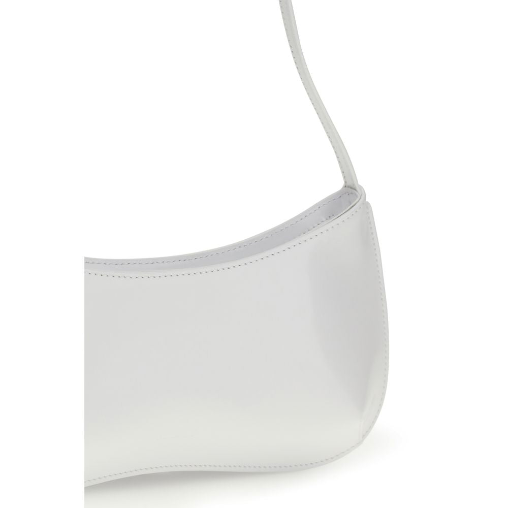 Jacquemus White Calf Leather Bos Taurus Shoulder Bag Jacquemus