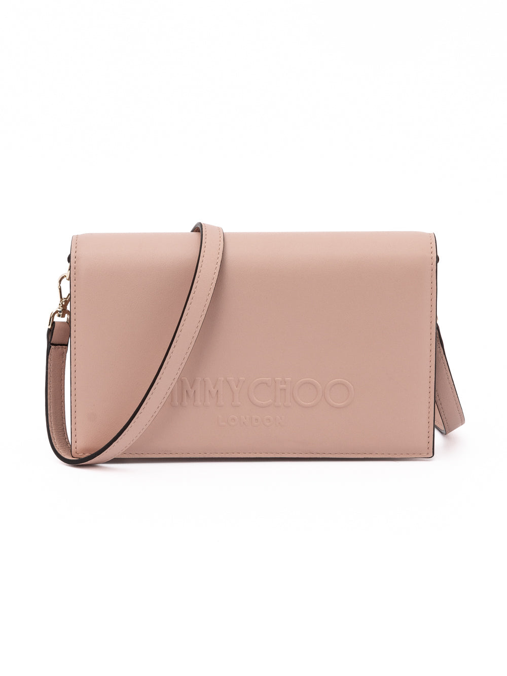 Jimmy Choo Podwer Pink Leather Shoulder Strap Bag Jimmy Choo