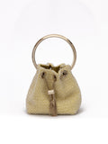 Jimmy Choo Yellow Bon Bon Micro Crystals Bucket Jimmy Choo