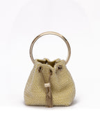 Jimmy Choo Yellow Bon Bon Micro Crystals Bucket Jimmy Choo